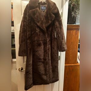 Elegant Brown Teddy Coat